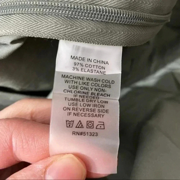 Vince Camuto Tiered Ruffle Belted Poplin Skirt Camo Green Size 14W - Picture 6 of 6